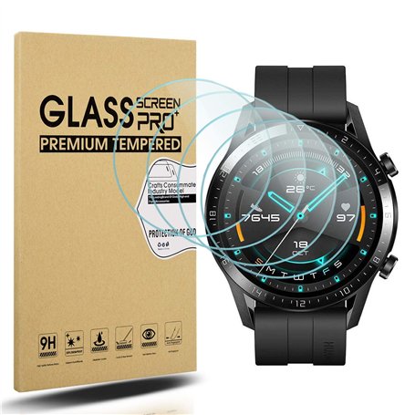 Diruite 4 Pièces Compatible avec Huawei Watch GT 2 46mm Protection Écran(Diamètre 39mm)