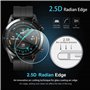 Diruite 4 Pièces Compatible avec Huawei Watch GT 2 46mm Protection Écran(Diamètre 39mm),2.5D Arc Edges 9H Dureté en Verre Trempé