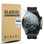 Diruite 4 Pièces Compatible avec Huawei Watch GT 2 46mm Protection Écran(Diamètre 39mm),2.5D Arc Edges 9H Dureté en Verre Trempé