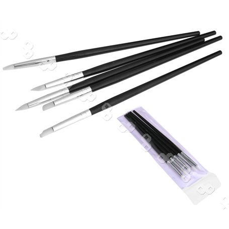 YINETTECH 5 en Caoutchouc de Silicone poterie Argile Shaper Sculpture Fimo polymère Outil de modelage