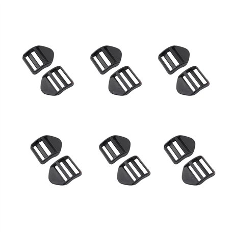 Boucle de sangle de sac à dos Les 12 serrant les en plastique boucle de sangle de sac boucle pour sac de randonnée boucle