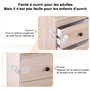 Vinabo Bloc placard Bebe, Sécurité Enfant Bloque, Porte Placard Fenêtre Securite Bébé, Sécurité Serrures Enfant pour Postuler à