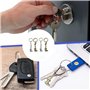 Porte-clés,4 pièces Mini Pied À Coulisse Tendance,Porte-clés outil cadeau,porte-clés réglable outils,Porte-Clés Pour Hommes femm