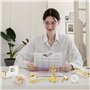 HAOWANWW Kit de fournitures de bureau doré - Organiseur pour la rentrée scolaire - En acrylique - Avec porte-stylo - Support de