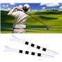 Zivisk Tee Golf Bois 83mm Lot de 100 Tees Golf en Bambou - Blanc