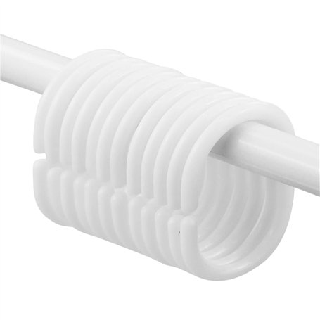 Lot de 12 anneaux blancs - 4