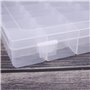 36 Mailles BoîTe à Bijoux En Plastique Transparent Avec 2 Morceaux De Chiffon De Nettoyage, BoîTe De Rangement Artisanale, Organ