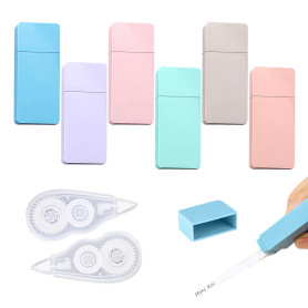 6 couleurs Morandi + 2 rubans correcteurs transparents