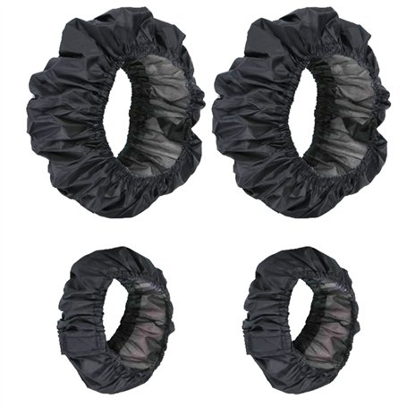 Lot de 4 housses de roue pour bébé - Housses de roue pour fauteuil roulant - Imperméables et anti-taches - Accessoires anti-pous