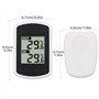 Ulable LCD Digital Thermomètre sans fil pour intérieur ou extérieur, mini capteur de température ambiante, petit précise testeur