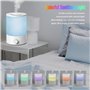 MegaWise Healthy Top Recharge Humidificateur d'air à ultrasons pour chambre à coucher, 24 dB avec 3 filtres à eau pour bébé [mat