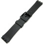 Vintage Time Watches | Bracelet de montre en silicone noir de 17 mm (20 mm) compatible avec Swatch
