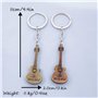 Drôles Guitare Porte-clés,Dessin Animé Pendentif Porte-Clés Mignon Guitare Pendentif 2 Pièces Personnalité Tendance Porte-clés p