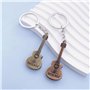 Drôles Guitare Porte-clés,Dessin Animé Pendentif Porte-Clés Mignon Guitare Pendentif 2 Pièces Personnalité Tendance Porte-clés p