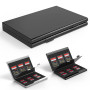 AYCLIF Étui pour Cartes mémoire en Aluminium résistant aux Chocs pour 12 Cartes Micro SD SDXC SDHC TF et 6 Cartes SD SDXC SDHC (