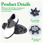 18 crampons de chaussures de golf avec 1 clé de rechange pour chaussures de golf