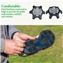 18 crampons de chaussures de golf avec 1 clé de rechange pour chaussures de golf
