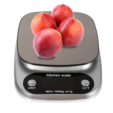 Balance De Cuisine Échelle De Nourriture Kitchen Scale Numérique Multifonction en Acier Inoxydable Cristaux Liquides avec Gamme