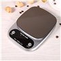 Balance De Cuisine Échelle De Nourriture Kitchen Scale Numérique Multifonction en Acier Inoxydable Cristaux Liquides avec Gamme