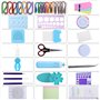 1860 Bandes Quilling Papier 3mm/5mm/10mm Largeur et Outils Quilling Gabarit Quilli