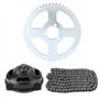EBTOOLS pour chaîne mini quad pour couronne pocket bike tf8 pour atv rear sprocket and chain Ensemble de pignon de moto