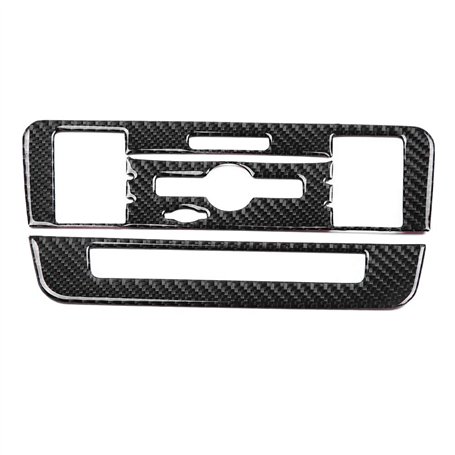 Garniture de couvercle de panneau de commande de climatisation CD en Fiber de carbone Qii lu pour une classe B classe CLA GLA