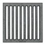 Grille de cheminée Grille en fonte carrée Grille d'angle Grille de four 22 x 22 cm