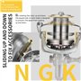 Haut Ton HT-NGK-10000 Moulinet de pêche 8000/9000/10000/12000/14000, 17 + 1BB avec Cadre en Graphite, Rapport d’engrenage 4,8:1,