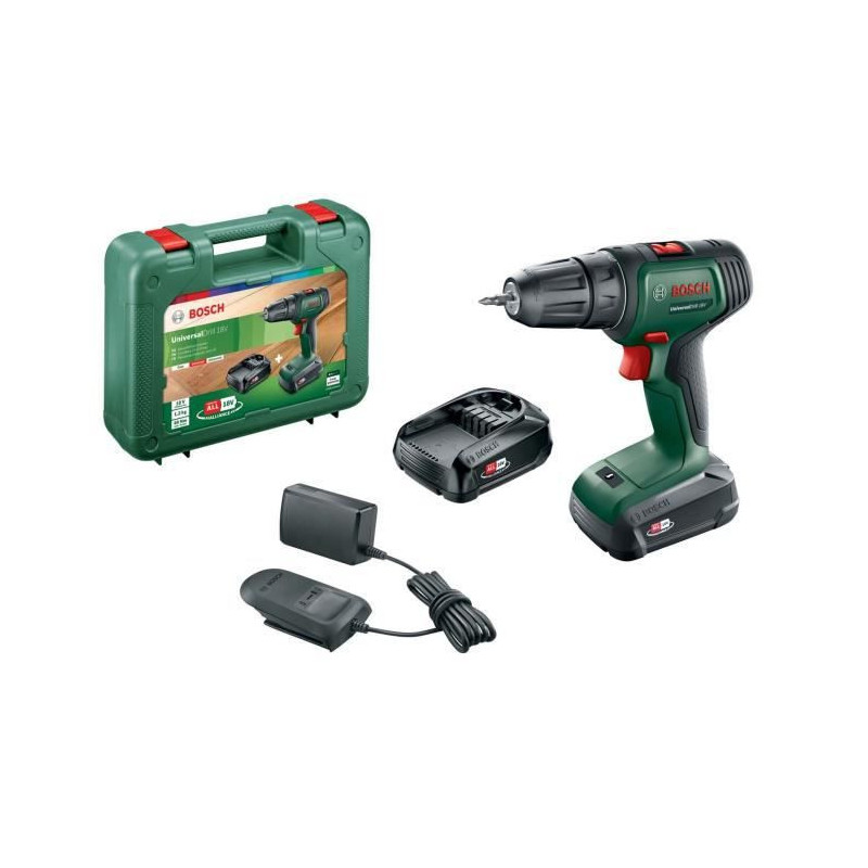 Bosch UniversalDrill 18V 1450 tr/min Sans clé 1,2 kg Noir, Vert