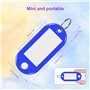 Skaaisont 30 Porte Clef Etiquette,Porte Clés en Plastique 10 Couleurs,Porte étiquette Inscriptibles pour de Maison,Peut être Uti
