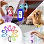 Skaaisont 30 Porte Clef Etiquette,Porte Clés en Plastique 10 Couleurs,Porte étiquette Inscriptibles pour de Maison,Peut être Uti