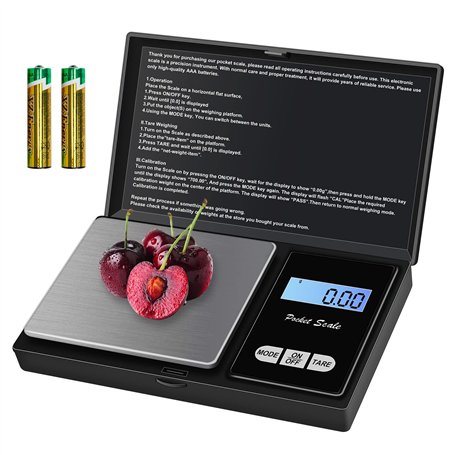 QEIHITYO Balance de Precision 500g/0.01g avec Écran LCD et Tare Function