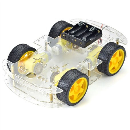 DollaTek Encodeur Intelligent de Vitesse de kit de châssis de boîte de Batterie de Voiture de Robot de Moteur pour Arduino - Qua