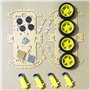 DollaTek Encodeur Intelligent de Vitesse de kit de châssis de boîte de Batterie de Voiture de Robot de Moteur pour Arduino - Qua