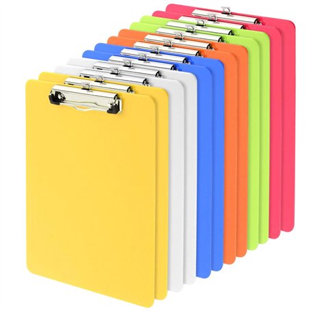 PINGEUI Lot de 12 porte-bloc en plastique de 6 couleurs