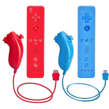 AUFGLO Télécommande Wii et manettes Nunchuck pour Wii U