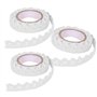 Lot de 3 Rubans de Dentelle Blanche pour travaux manuels