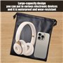 Lot de 5 Sacs de Rangement Avec Cordon de Serrage - Portable Pour Écouteurs, Étanche, Pour Accessoires Numériques et Bagages