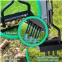 Aérateur de Pelouse pour Déchaumer la Pelouse avec 3 Pointes