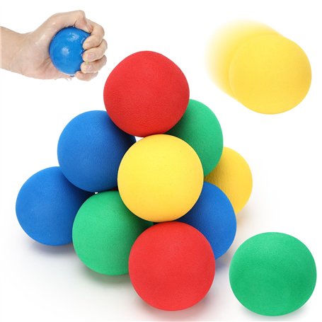 Ledebouk Lot de 12 balles en Mousse Souple