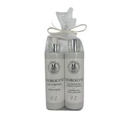 Le Véritable - Duo Soin Corps Androgyne Jojoba & Argan – Lait Corporel + Gel Douche – 2 x 200 ml – Hydratant Naturel