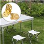 Charnières de Table Pliantes,Charnière Laiton,6 Pièces Charnière Plate Connecteur Rabattable Montage de Meubles en Pliant Flip P