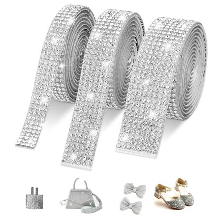 BOBOZHONG Ruban de Diamant Strass Cristal