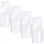 Boao Lot de 4 Supports muraux pour télécommandes en Acrylique Transparent et Pratique