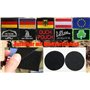 2 Pièces Noir Union Européenne EU Drapeau Tactique Militaire Emblème Drôle Applique Fermeture Crochet et Boucle pour Chapeau Sac