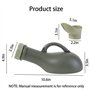 Aililong Urinoir portable pour hommes et femmes - 1 l - Urinoir portable - Toilettes d'urgence réutilisables - En plastique - Av