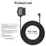 Hoembpn 3.5m Câble D'alimentation OBD pour Caméra Embarquée Type C OBD2,12V-36V Adaptateur de Kit Câblage Dashcam 90° USB C Conn