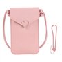 YSJCHEBS 1 Sac Rose Pour Téléphone Portable Et 1 Cordon Pour Téléphone Portable