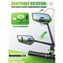 RBRL Rétroviseur de vélo | 3D réglable pour une vision panoramique | Rotation à 360° et pliable | Rétroviseur en verre véritable