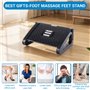KIMIGO Repose Pied Bureau,Repose Pieds Ergonomique,6 Réglables en Hauteur,Antidérapants Repose Pieds avec Fonction Masseur pour